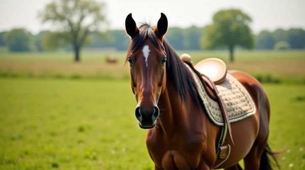Le confort issu des tapis de selle pour le bien-être de votre cheval